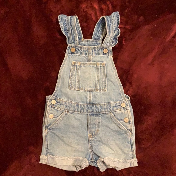 GAP jean overalls 2T - Picture 1 of 3